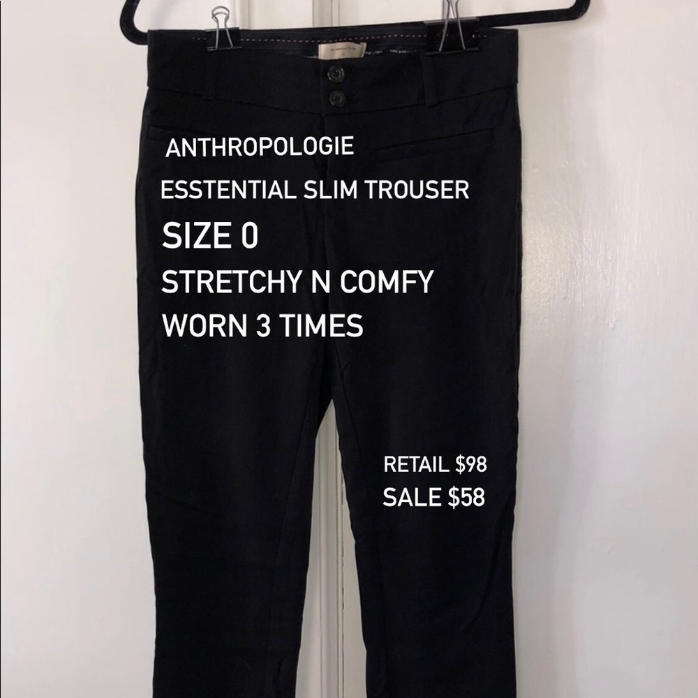 Anthropologie Essential Slim Trouser
